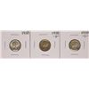 Image 1 : Lot of 1938, 1938-S, 1938-D Mercury Dime Coins