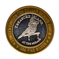 .999 Fine Silver Treasure Island Las Vegas, Nevada $10 Limited Edition Gaming To