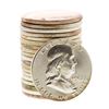 Image 1 : Roll of (20) Brilliant Uncirculated 1962 Franklin Half Dollar Coins