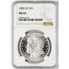 Image 1 : 1885-CC $1 Morgan Silver Dollar Coin NGC MS63