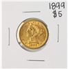 Image 1 : 1899 $5 Liberty Head Half Eagle Gold Coin