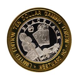 .999 Fine Silver Westward Ho Casino Las Vegas, NV $10 Limited Edition Gaming Tok