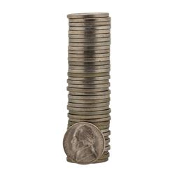 Roll of (40) 1950-D Brilliant Uncirculated Jefferson Nickel Coins