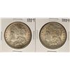 Image 1 : Lot of (2) 1889 $1 Morgan Silver Dollar Coins