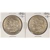 Image 1 : Lot of 1890-S & 1891-S $1 Morgan Silver Dollar Coins