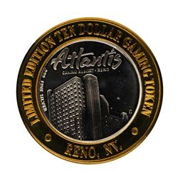 .999 Fine Silver Atlantis Casino & Resort Reno, NV $10 Limited Edition Gaming To