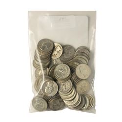 Bag of (100) Pre-1964 Silver Quarter Coins - $25 Face Value