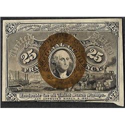 March 3, 1863 Twenty Five Cents Second Issue Fractional Currency Note
