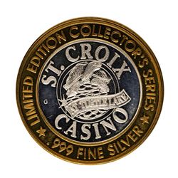 .999 Fine Silver St. Croix Casino Turtle Lake $10 Limited Edition Gaming Token