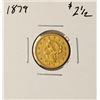 Image 1 : 1879 $2 1/2 Liberty Head Quarter Eagle Gold Coin