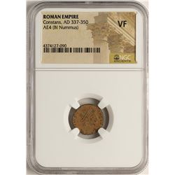Constans, 337-350 AD Ancient Roman Empire NGC VF