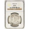 Image 1 : 1878-CC $1 Morgan Silver Dollar Coin NGC MS64