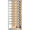 Image 1 : Lot of (10) 1987 Peru Quinientos Intis Uncirculated Bank Notes