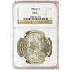 Image 1 : 1883 $1 Morgan Silver Dollar Coin NGC MS64