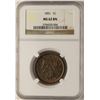 Image 1 : 1851 Braided Hair Large Cent Coin NGC MS62BN