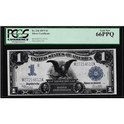 1899 $1 Black Eagle Silver Certificate Note Fr.236 PCGS Gem New 66PPQ