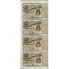 Image 1 : Uncut Sheet of (4) State of Louisiana Baby Bond Obsolete Notes