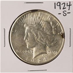 1924-S $1 Peace Silver Dollar Coin