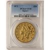 Image 1 : 1873 Open 3 $20 Liberty Head Double Eagle Gold Coin PCGS VF35