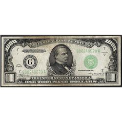 1934A $1,000 Federal Reserve Note Chicago