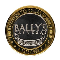 .999 Fine Silver Bally's Las Vegas, Nevada $10 Limited Edition Gaming Token