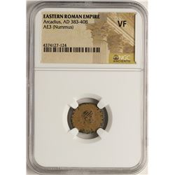 Arcadius, 383-408 AD Ancient Eastern Roman Empire NGC VF