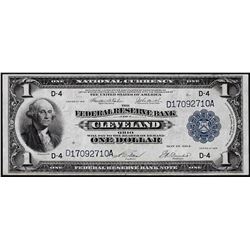 1918 $1 Federal Reserve Bank Note Cleveland