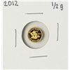Image 1 : 2012 Lao Peoples Democratic Republic 1/2 Gram Dragon Gold Coin