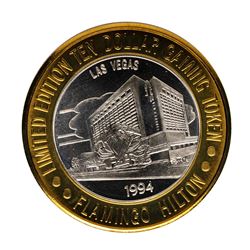 .999 Fine Silver Flamingo Casino Las Vegas, NV $10 Limited Edition Gaming Token