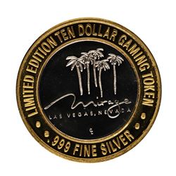 .999 Fine Silver Mirage Las Vegas, Nevada $10 Limited Edition Gaming Token