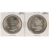 Image 1 : Lot of (2) 1891 $1 Morgan Silver Dollar Coins