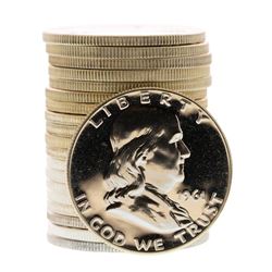 Roll of (20) Proof 1961 Franklin Half Dollar Coins