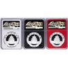 Image 2 : Lot of (3) 2018 China Panda Silver Coins NGC MS70 Early Releases