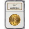 Image 1 : 1898-S $20 Liberty Head Double Eagle Gold Coin NGC MS62