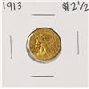 Image 1 : 1913 $2 1/2 Indian Head Quarter Eagle Gold Coin