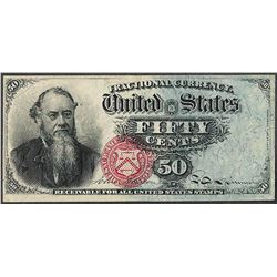 Fourth Issue Fifty Cents Fractional Currency Note