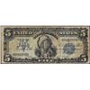 Image 1 : 1899 $5 Indian Chief Silver Certificate Note