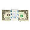Image 1 : Pack of (100) Consecutive 2001 $1 Federal Reserve STAR Notes Chicago