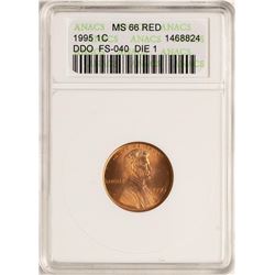 1995 Doubled Die Lincoln Cent Coin ANACS MS66RD