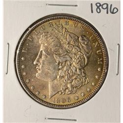 1896 $1 Morgan Silver Dollar Coin Amazing Toning