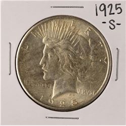 1925-S $1 Peace Silver Dollar Coin