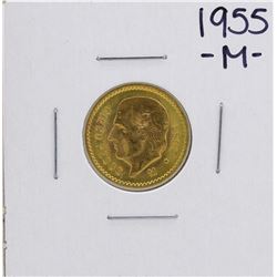 1955 Cinco Pesos Gold Coin