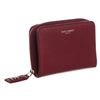 Image 2 : Saint Laurent Burgundy Leather Folio Compact Wallet