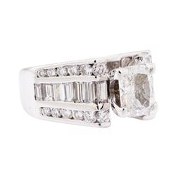 2.57 ctw Diamond Ring - 14KT White Gold