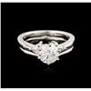 Image 2 : 14KT White Gold 1.10 ctw Diamond Ring