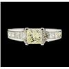 Image 2 : 2.20 ctw Diamond Ring - 18KT White Gold