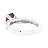Image 3 : 2.06 ctw Lavender Spinel And Diamond Ring - 14KT White Gold