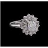 Image 1 : 1.59 ctw Diamond Ring - 14KT White Gold