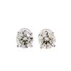 1.42 ctw Diamond Stud Earrings - 14KT White Gold