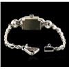Image 3 : Hamilton 14KT White Gold Diamond Vintage Ladies Watch